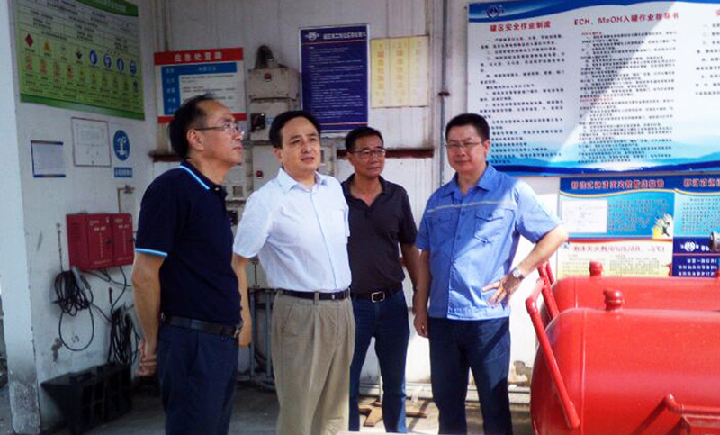 市政府常務(wù)副市長(cháng)劉孝華來(lái)我司檢查夏季安全生產(chǎn)管理工作